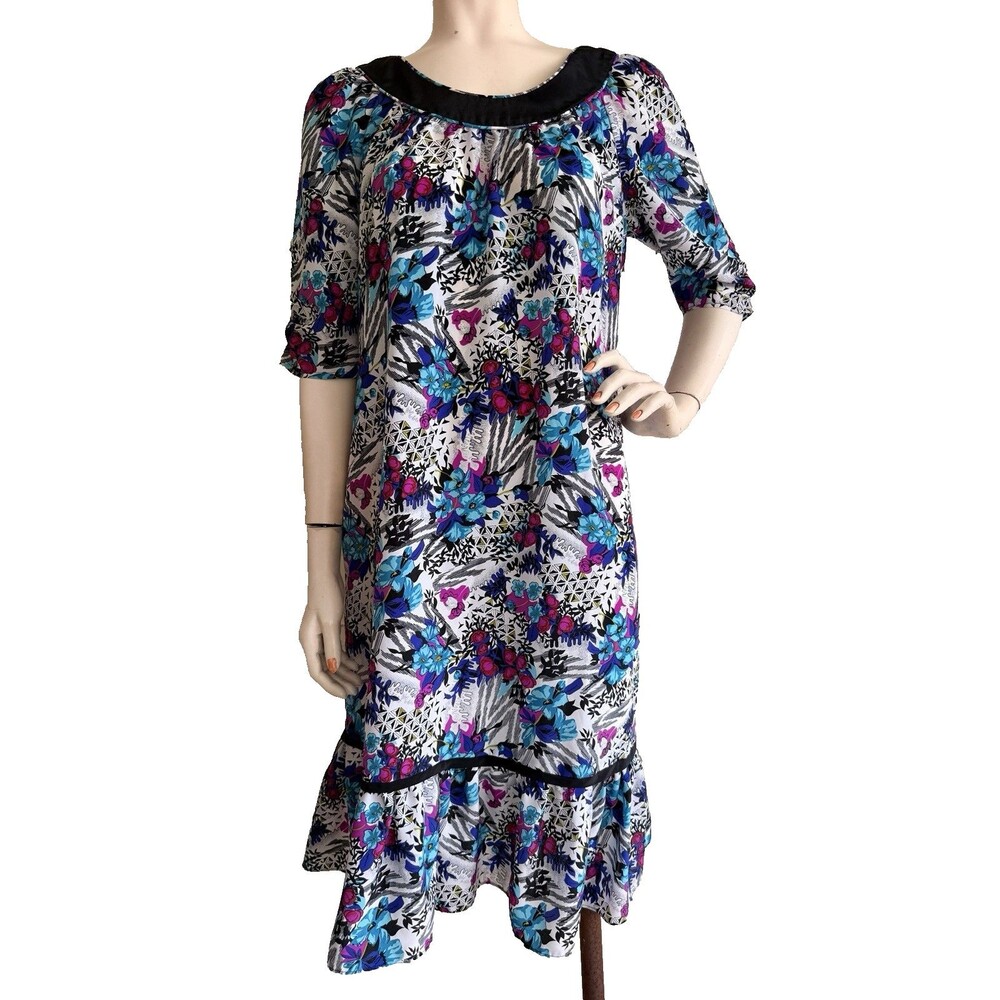 Vintage LIBERTY HOUSE for Naturally Petite Muumuu Hawaiian Aloha Floral Dress PS